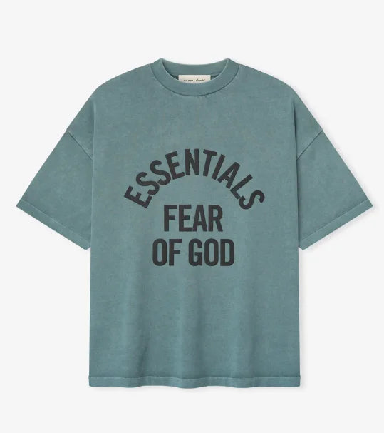 ESSENTIALS FOG Signature Pale Dark Blue T-Shirt