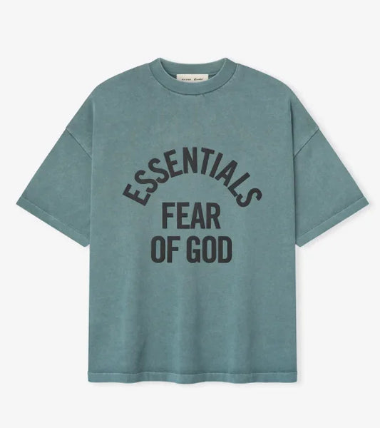 ESSENTIALS FOG Signature Pale Dark Blue T-Shirt