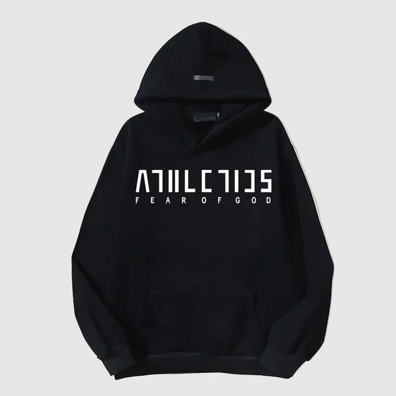 ESSENTIALS Fear Of God Black Athletics Hoodie