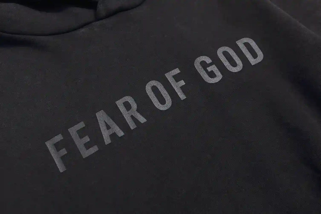 ESSENTIALS Fear Of God Black Hoodies