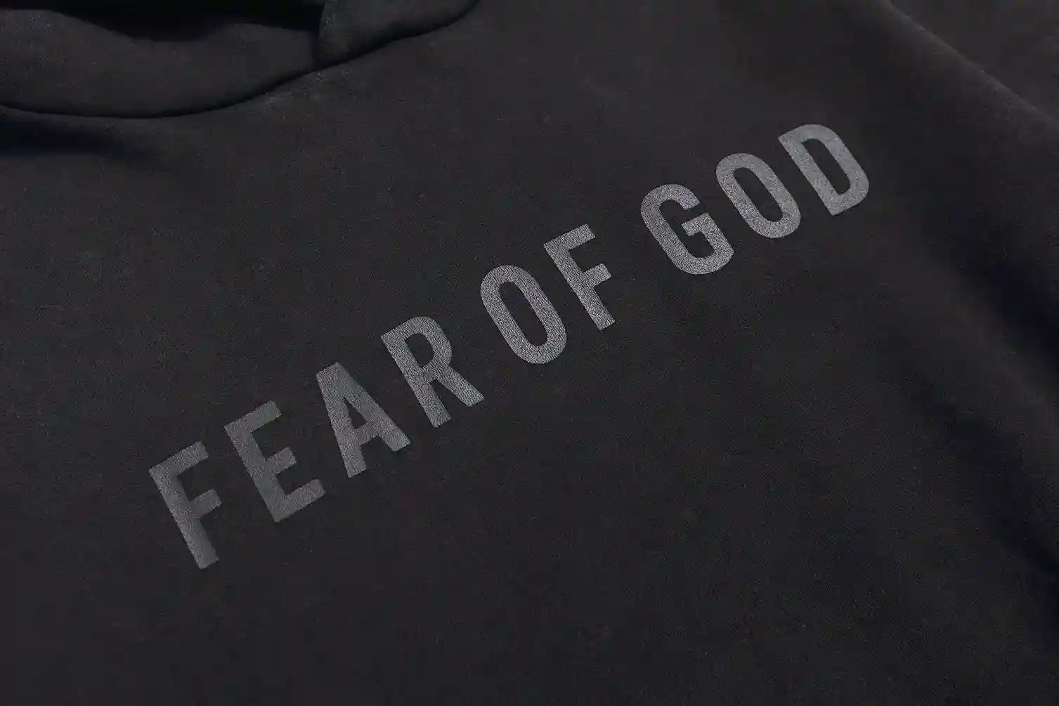 ESSENTIALS Fear Of God Black Hoodies