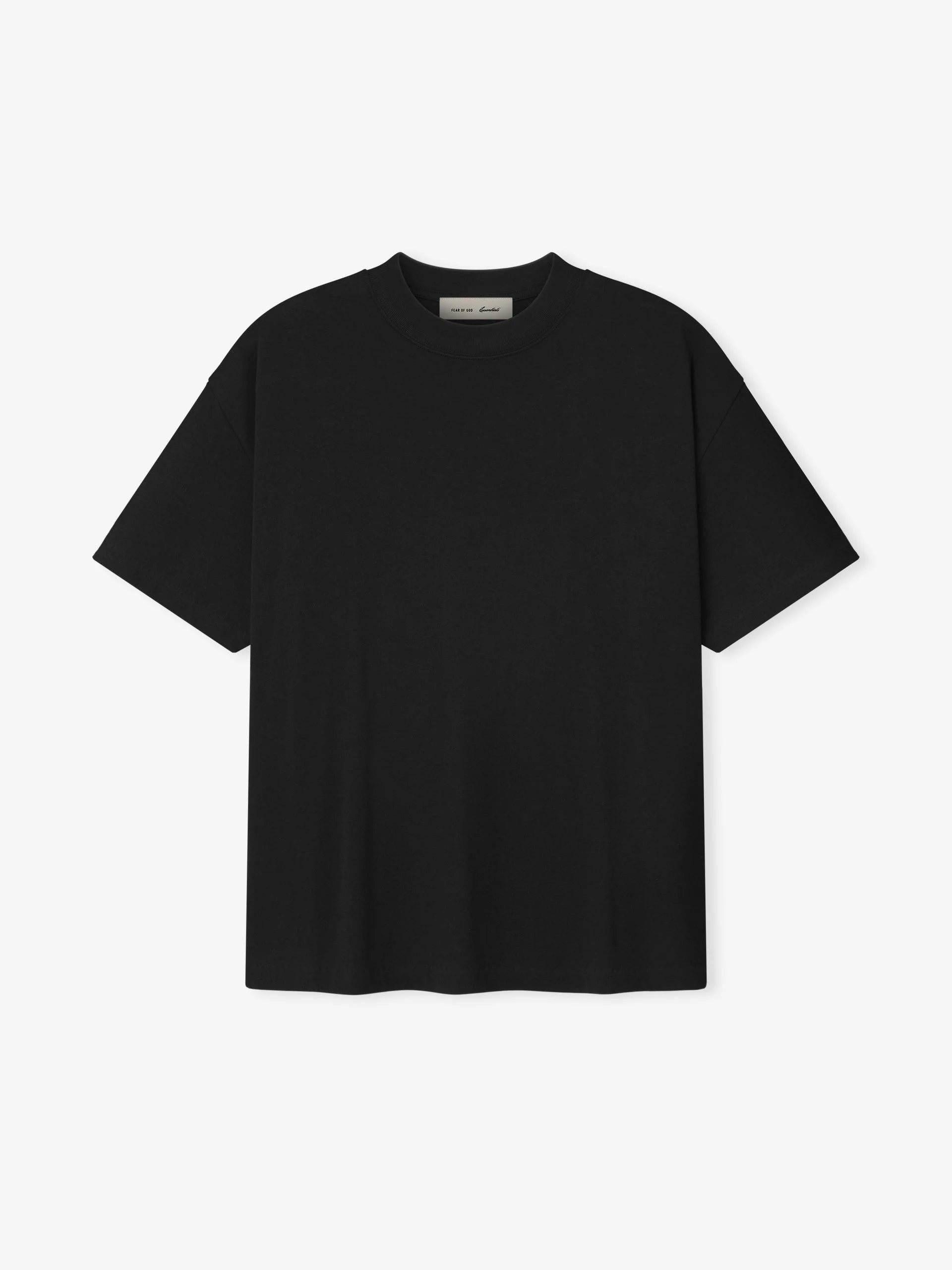 ESSENTIALS Fear Of God Signature Black T-Shirt