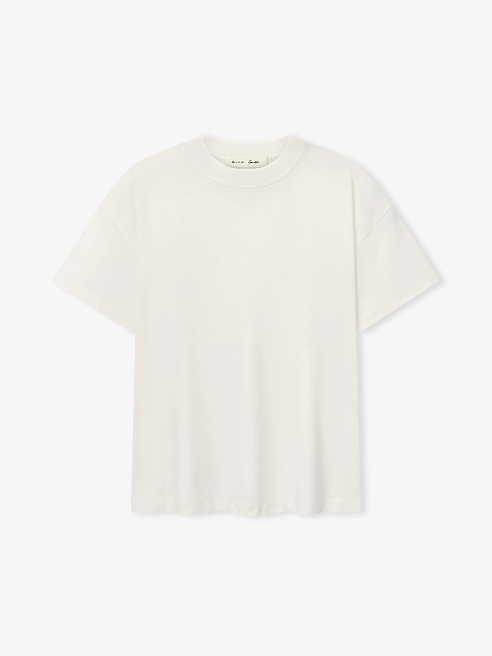 ESSENTIALS Fear Of God Signature Ivory White T-Shirt