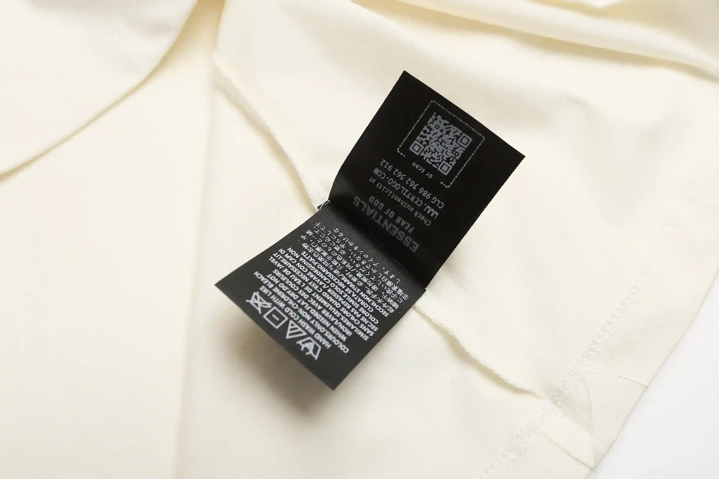 ESSENTIALS Ivory White SS26 Oversized T-Shirt