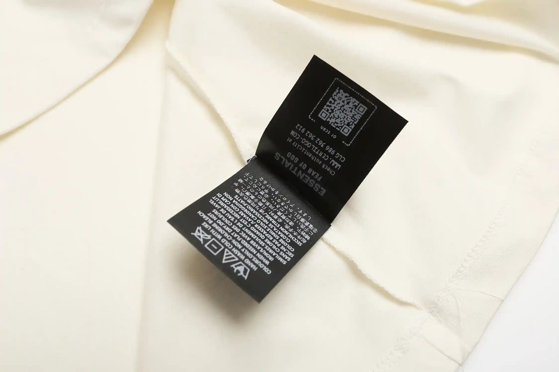 ESSENTIALS Ivory White SS26 Oversized T-Shirt