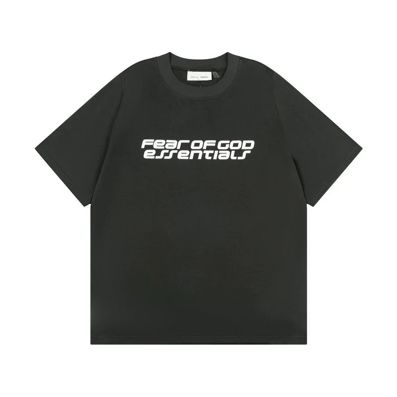 ESSENTIALS Light Black Ponte 90s T-Shirt