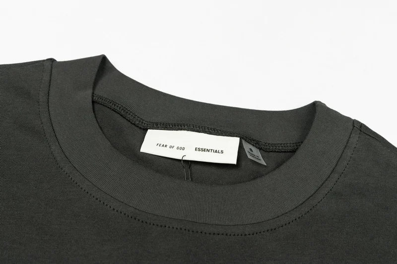 ESSENTIALS Light Black Ponte 90s T-Shirt