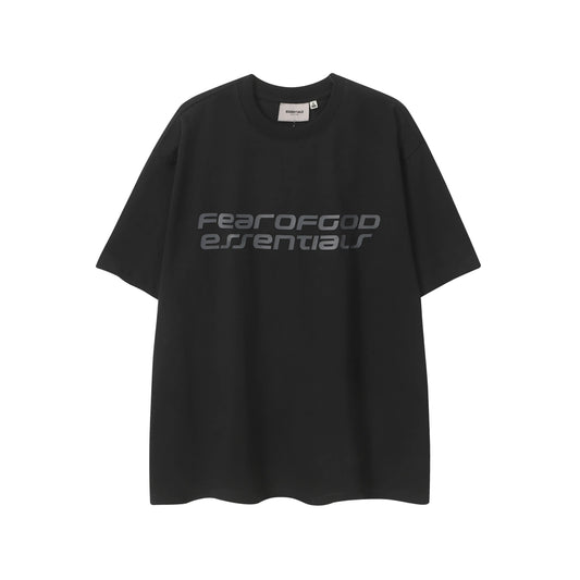 ESSENTIALS Ponte Black 90s T-Shirt