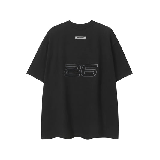 ESSENTIALS Ponte Black 90s T-Shirt