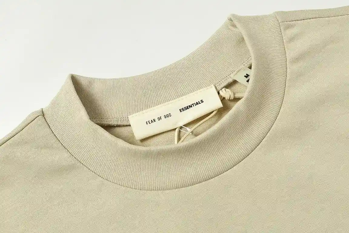 ESSENTIALS Wheat 90s Crewneck T-Shirt