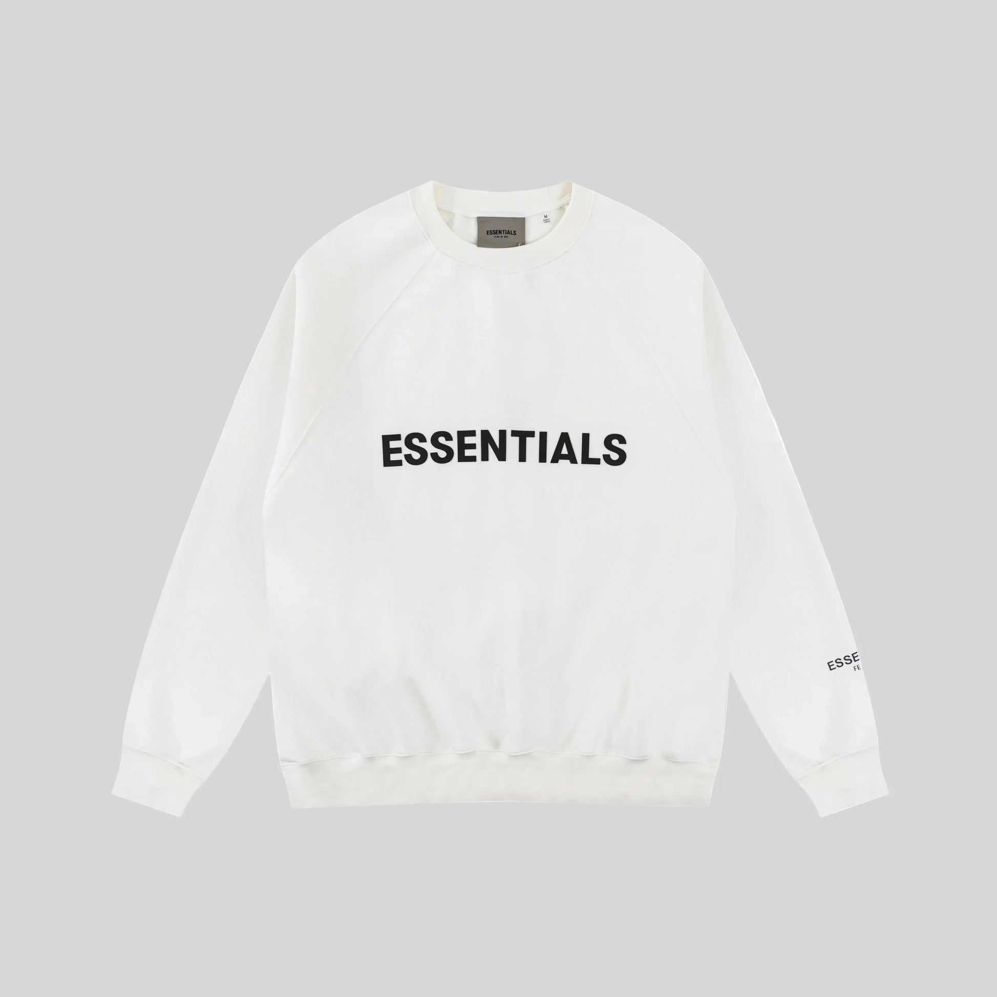 essentials eggshell sweatshirt relaxed fit streetwear