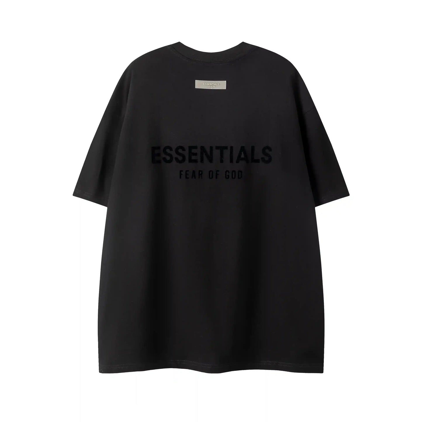 Everyday relaxed styling with Essentials black t-shirt by Fear of God