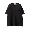 Classic crew neckline on Essentials black t-shirt by Fear of God