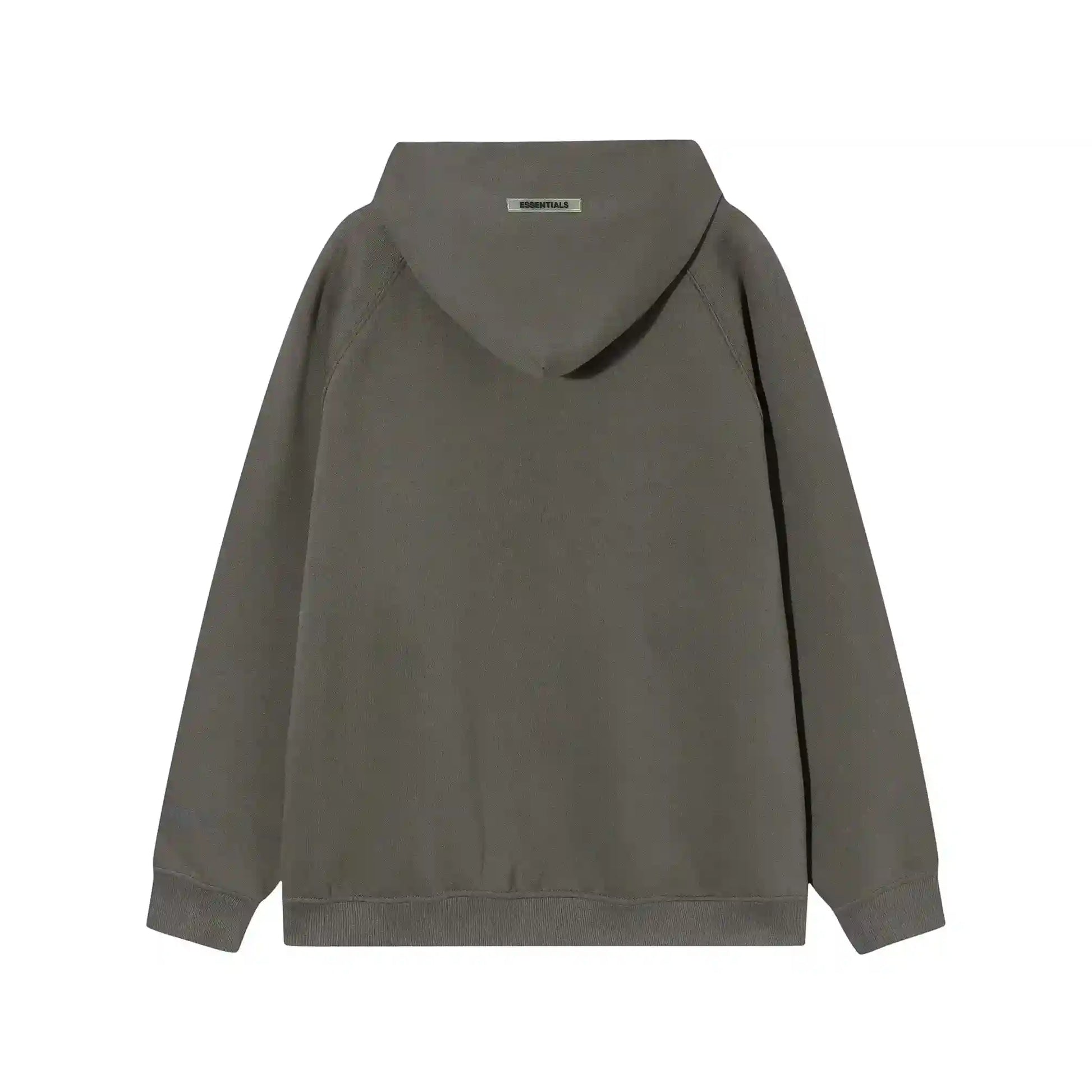essentials dark heather grey hoodie fleece pullover casual