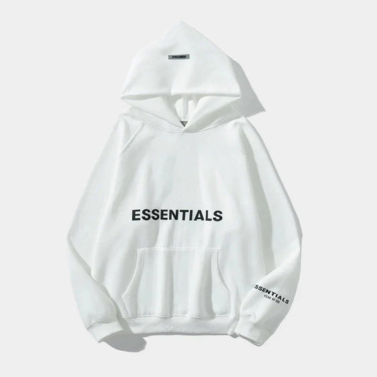 essentials oversized off white hoodie relaxed fit streetwear