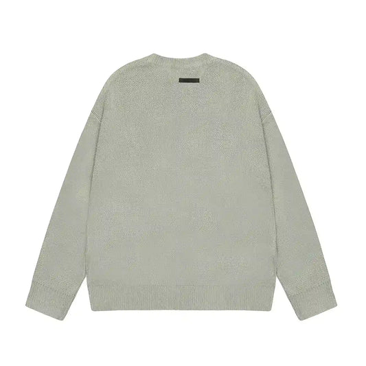 essentials ash grey crewneck sweatshirt soft fleece casual