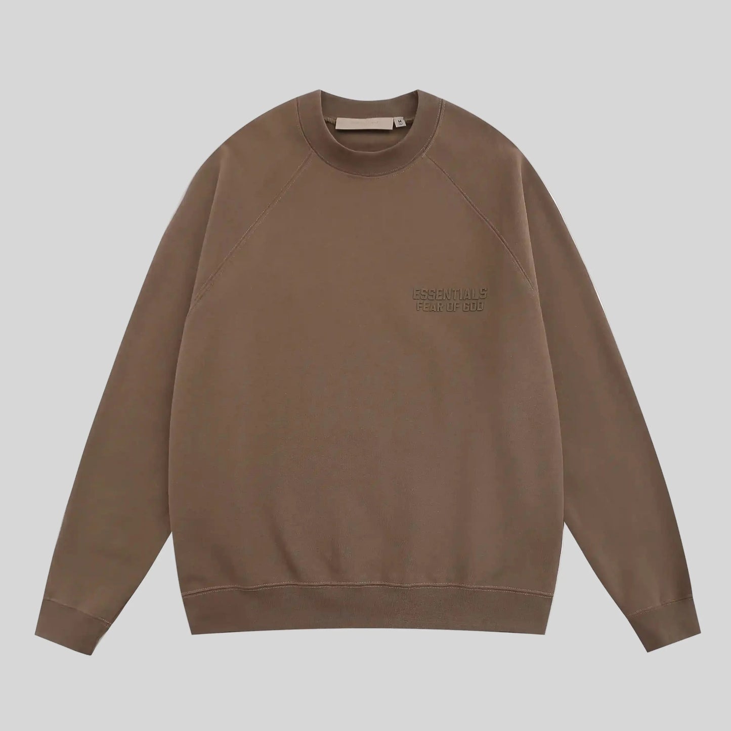 essentials brown sweatshirt relaxed fit streetwear