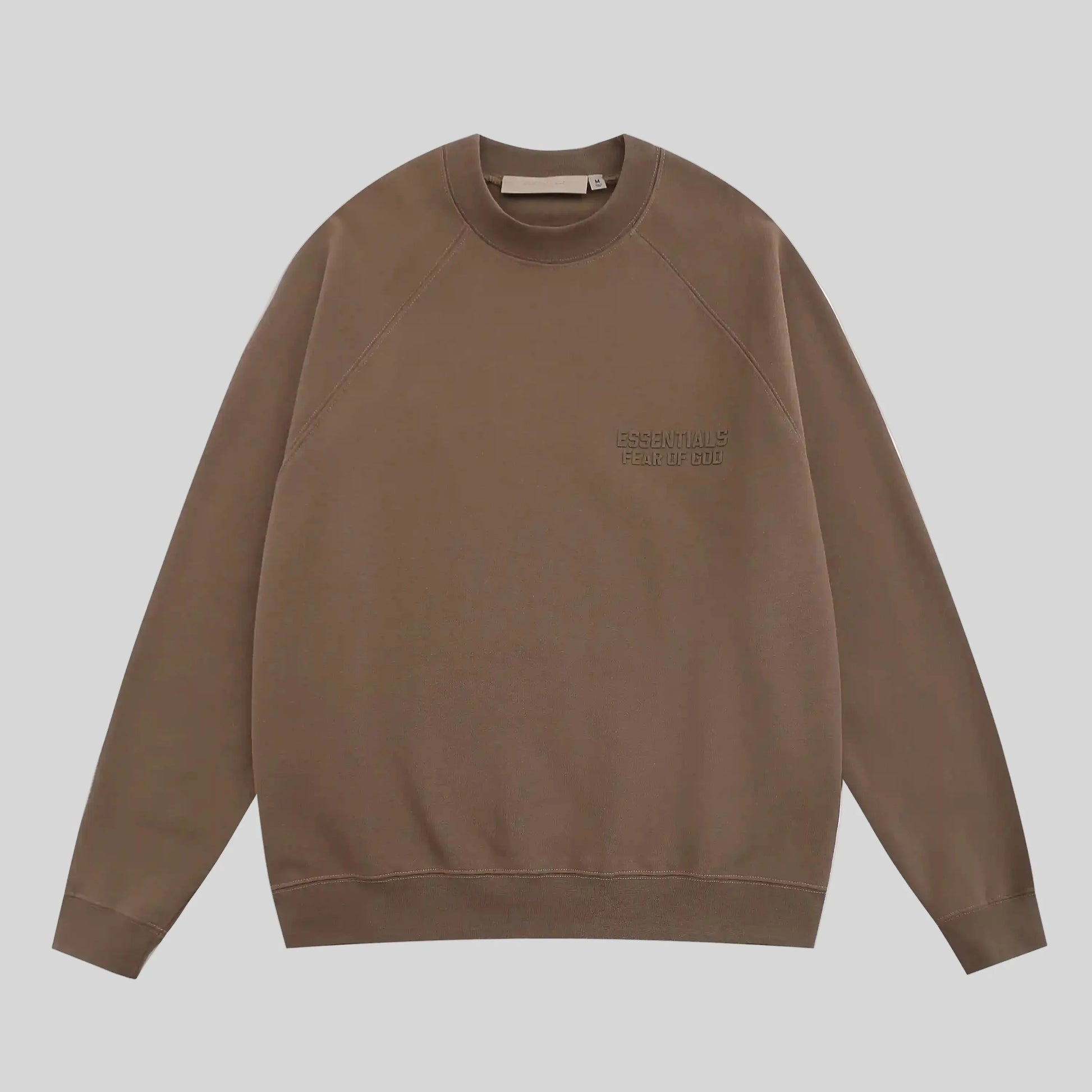 essentials brown sweatshirt relaxed fit streetwear
