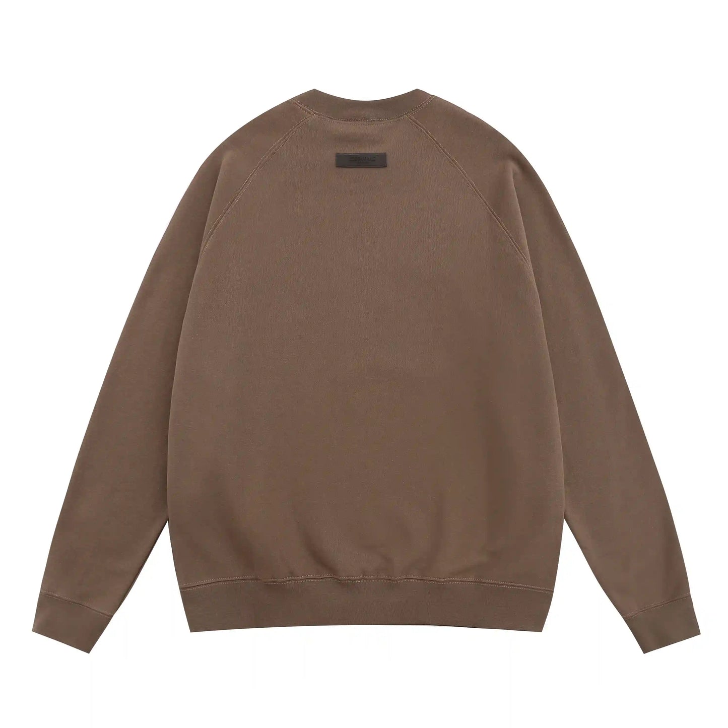 essentials brown crewneck sweatshirt soft fleece casual