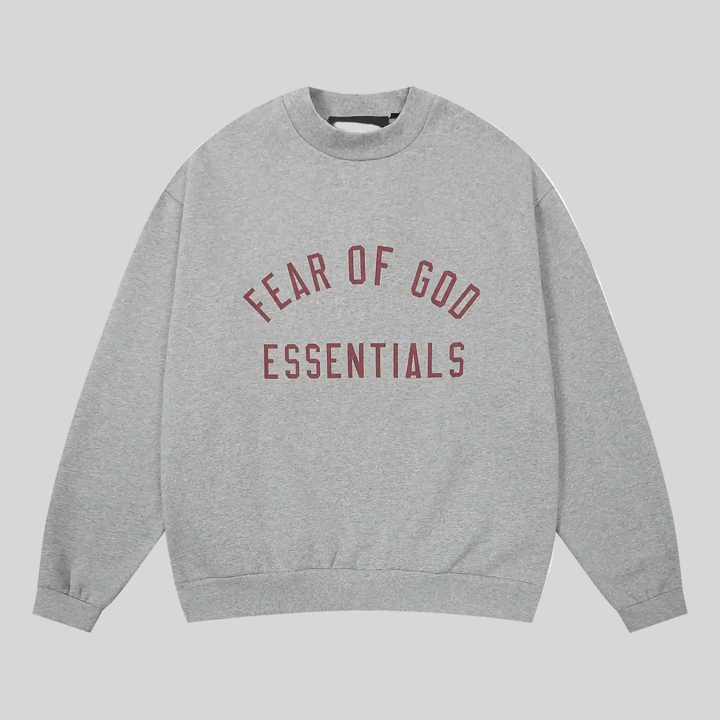 Essentials Clothing Dark Heather Oatmeal Sweatshirt