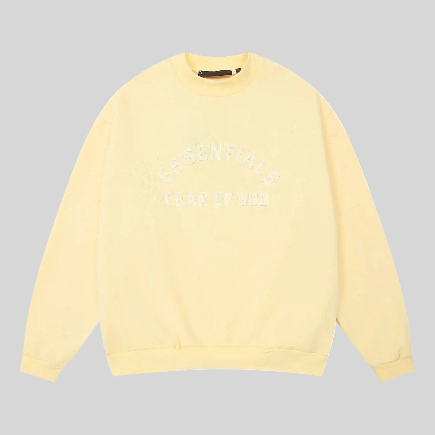 essentials garden yellow sweatshirt relaxed fit streetwear