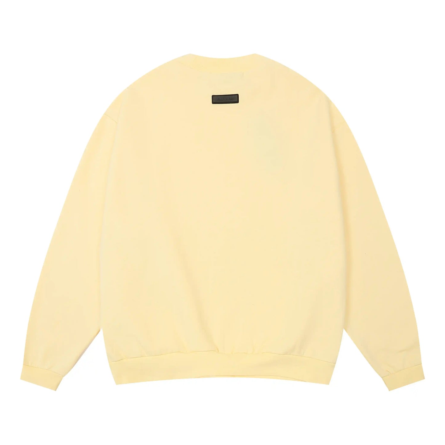 essentials garden yellow crewneck sweatshirt soft fleece casual