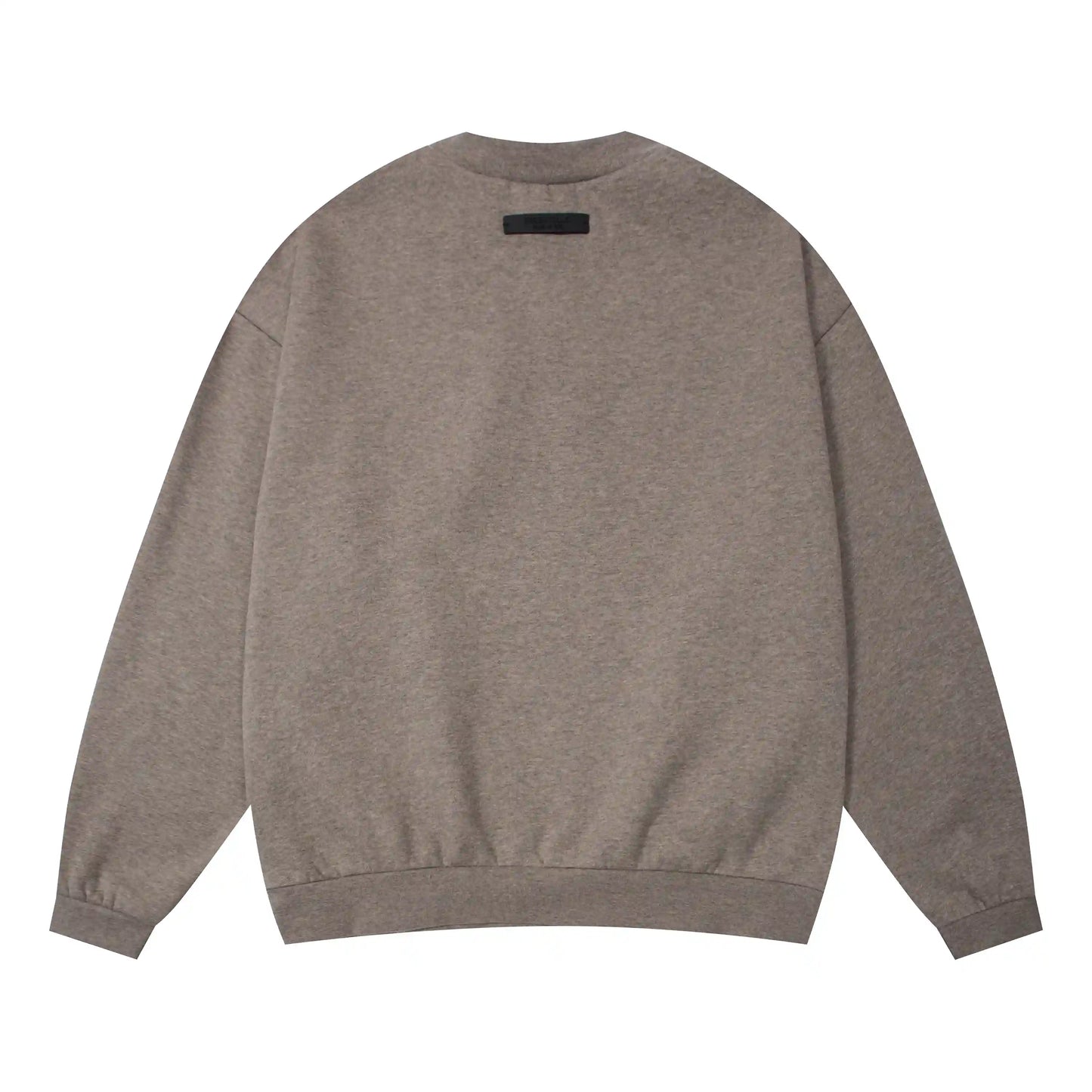 essentials heathered grey crewneck sweatshirt soft fleece casual