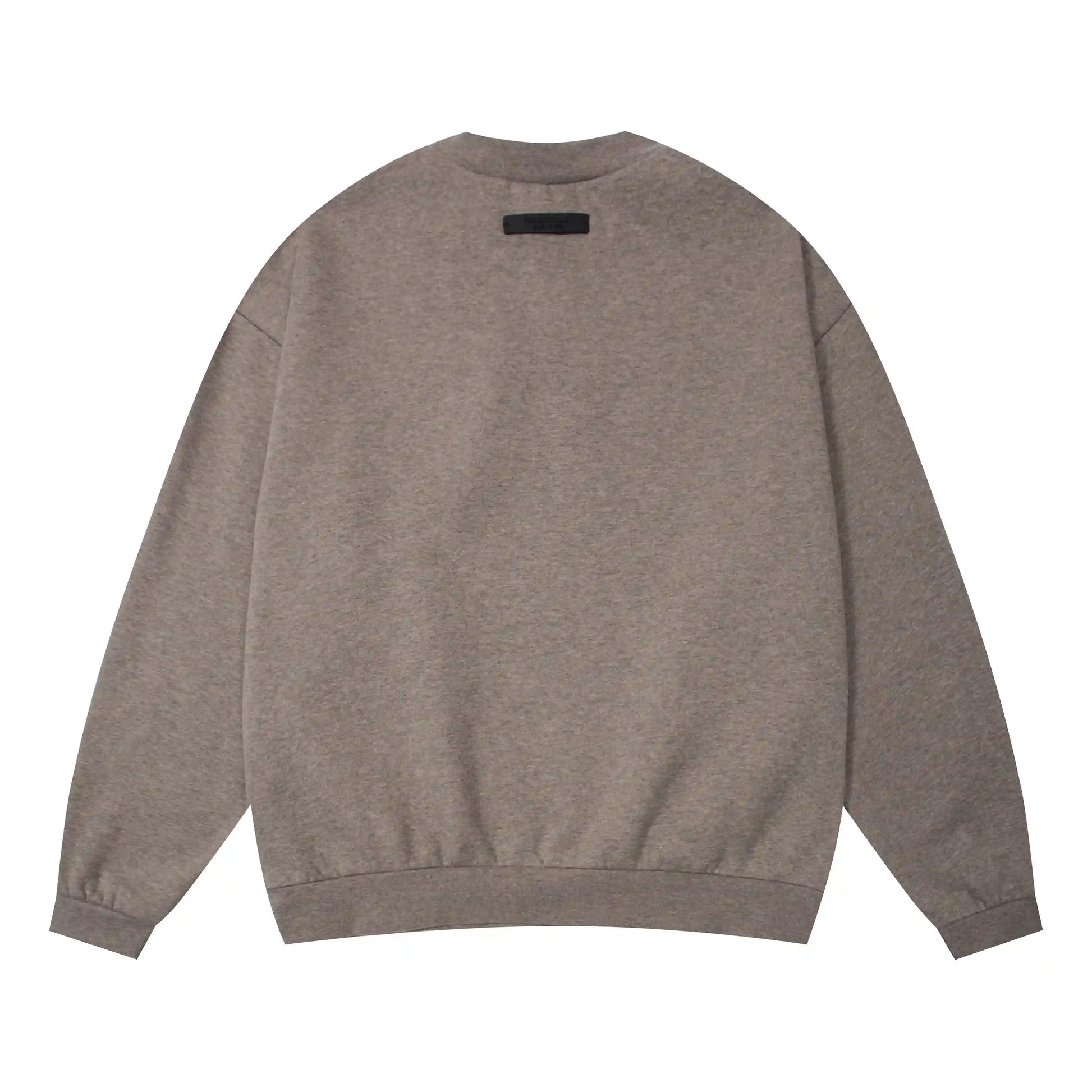 essentials heathered grey crewneck sweatshirt soft fleece casual
