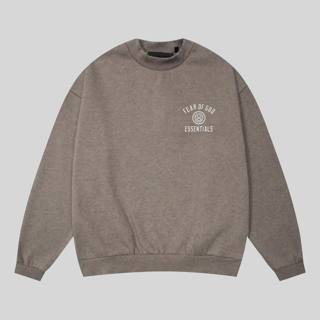 Essentials Clothing Heathered Grey Sweatshirt Front