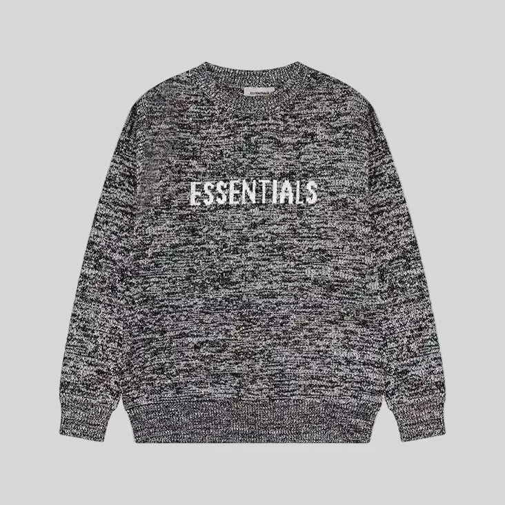 essentials grey sweatshirt relaxed fit streetwear