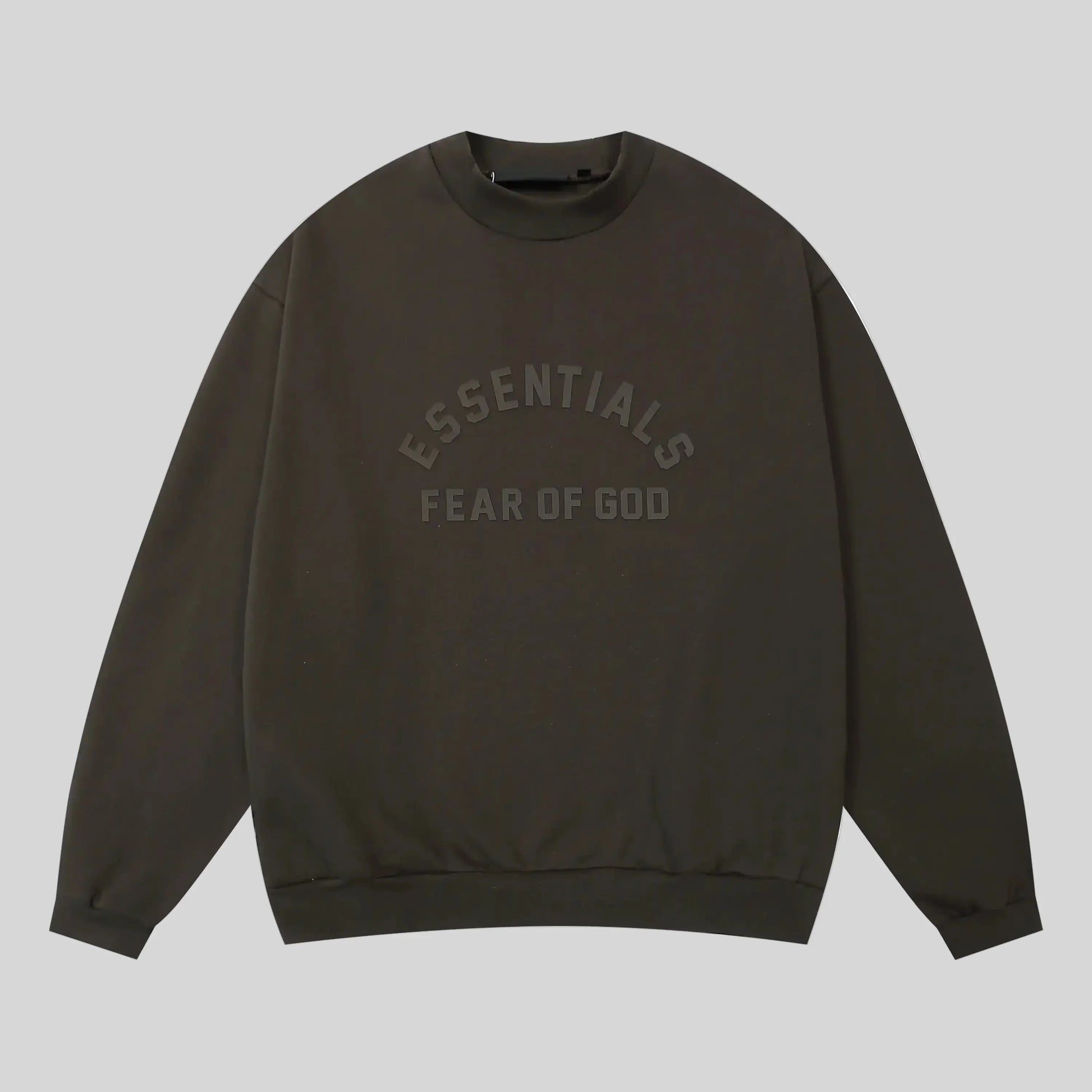 Fear of God Essentials ink crewneck sweatshirt front view core fleece