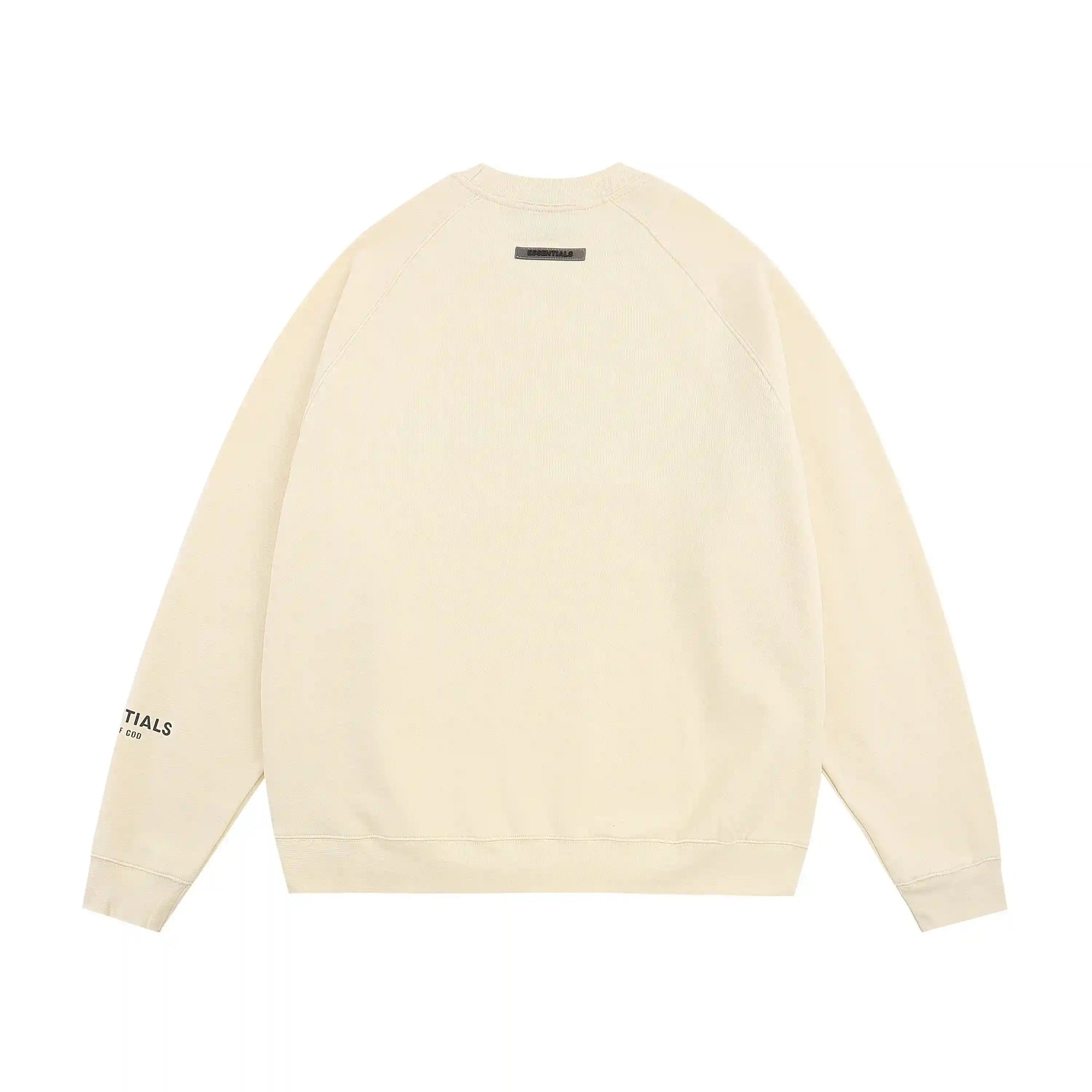 Essentials Clothing Light Cream Sweatshirt Back 
