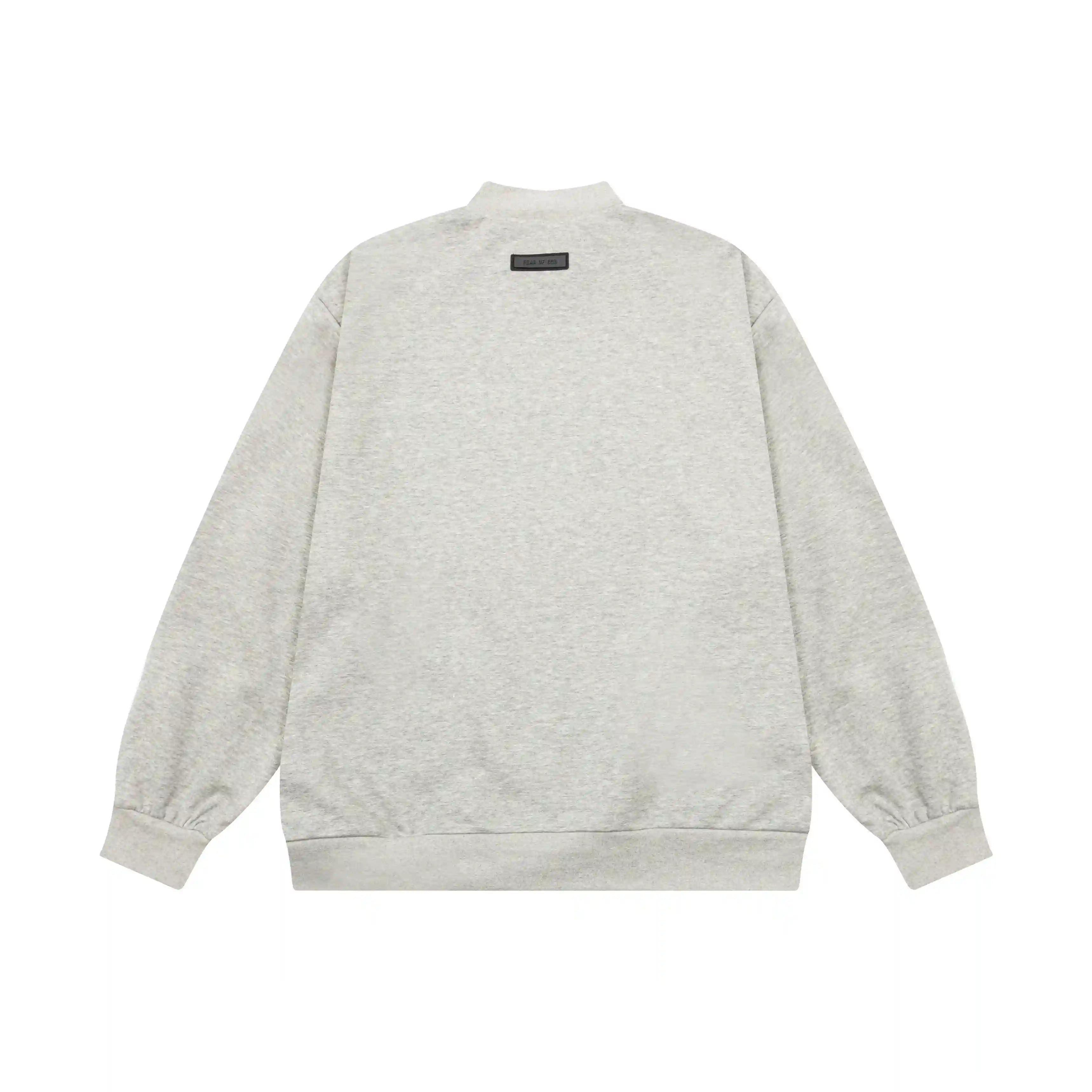 Essentials Clothing Light Heather Oatmeal Sweatshirt Back