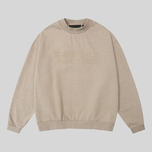 essentials sandrift sweatshirt relaxed fit streetwear