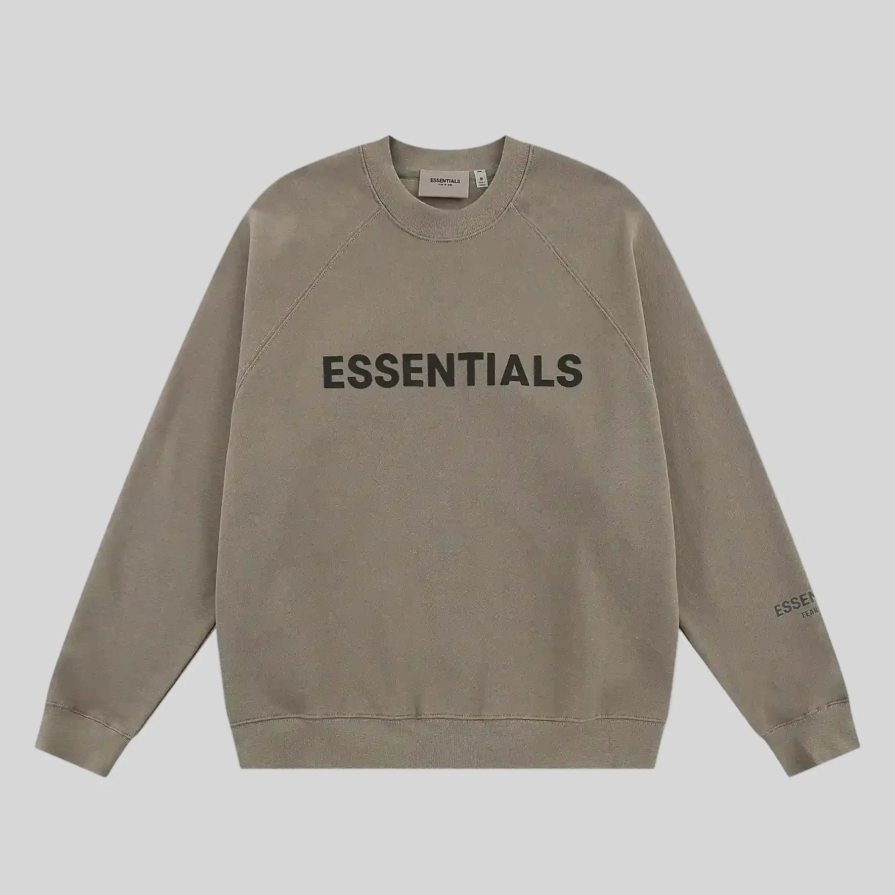 essentials sandrift sweatshirt relaxed fit streetwear