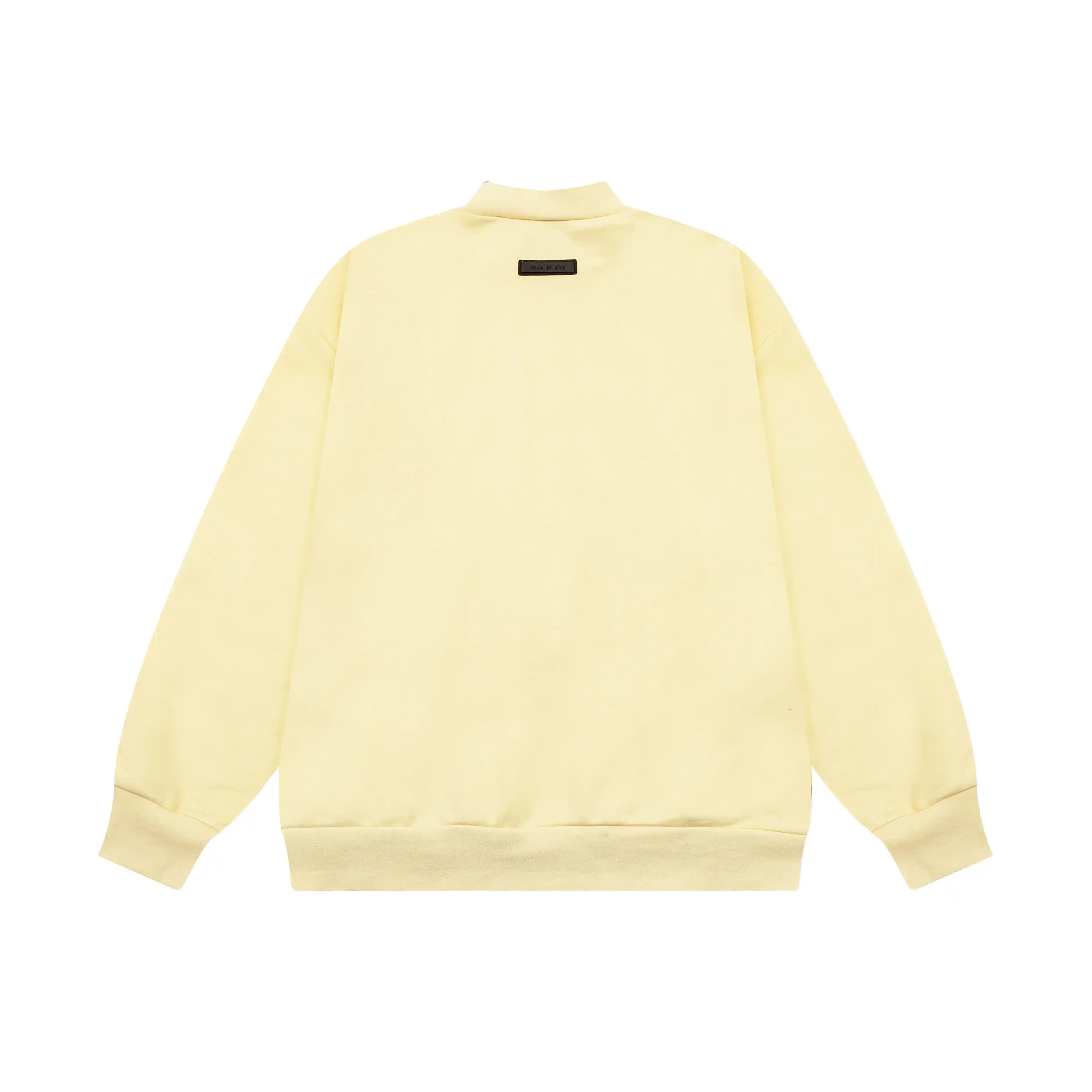 Essentials Clothing Yellow Sweatshirt Back