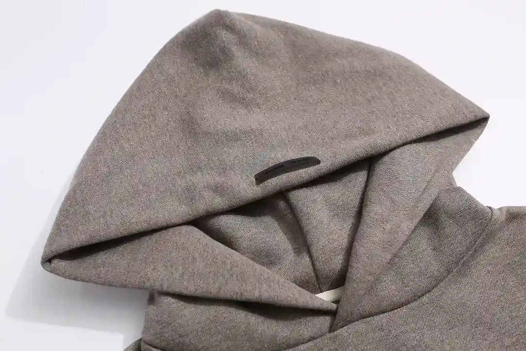 Essentials FOG Dark Heathered Oatmeal Hoodie