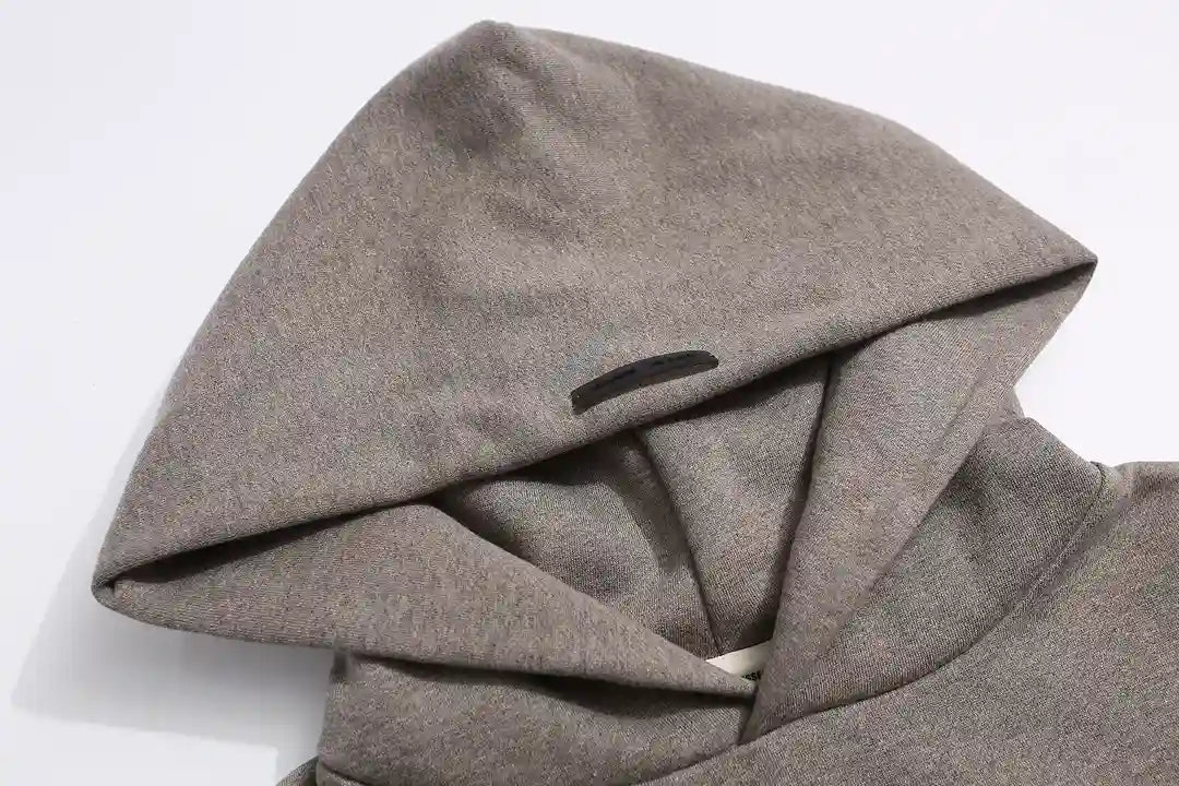 Essentials FOG Dark Heathered Oatmeal Hoodie