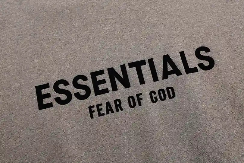 Essentials FOG Dark Heathered Oatmeal Hoodies