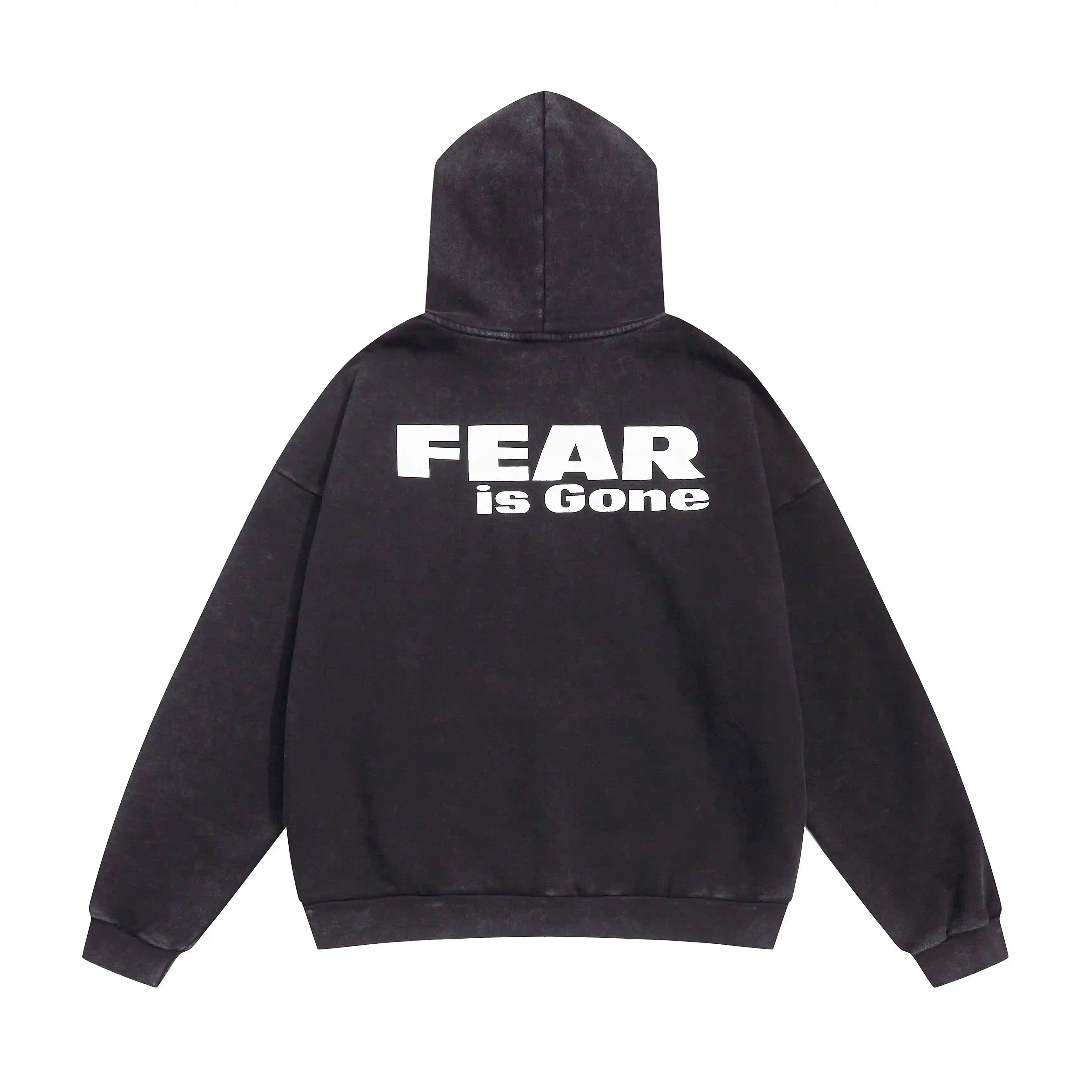 Essentials Fear Of God Black Fear Is Gone Hoodie