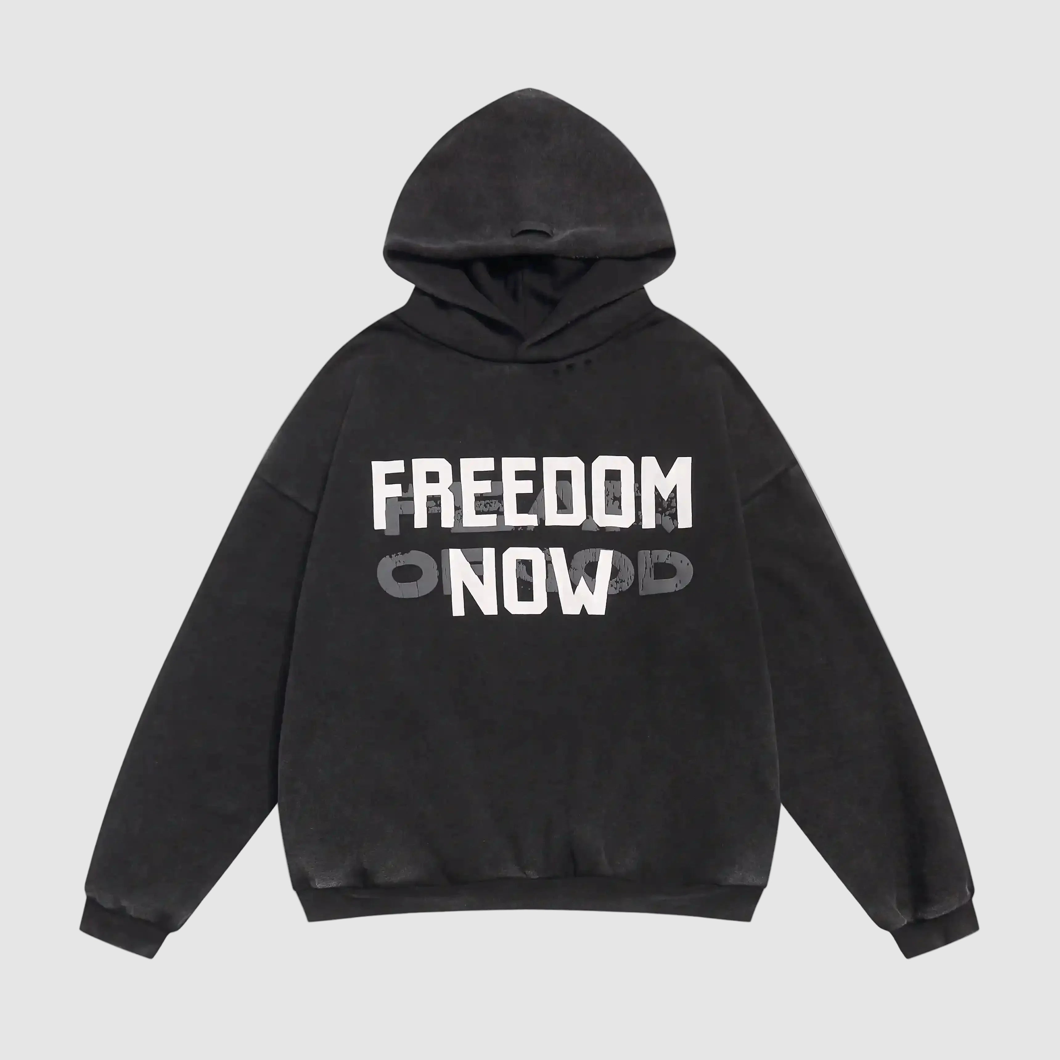 Essentials Fear Of God Black Freedom Now Hoodie