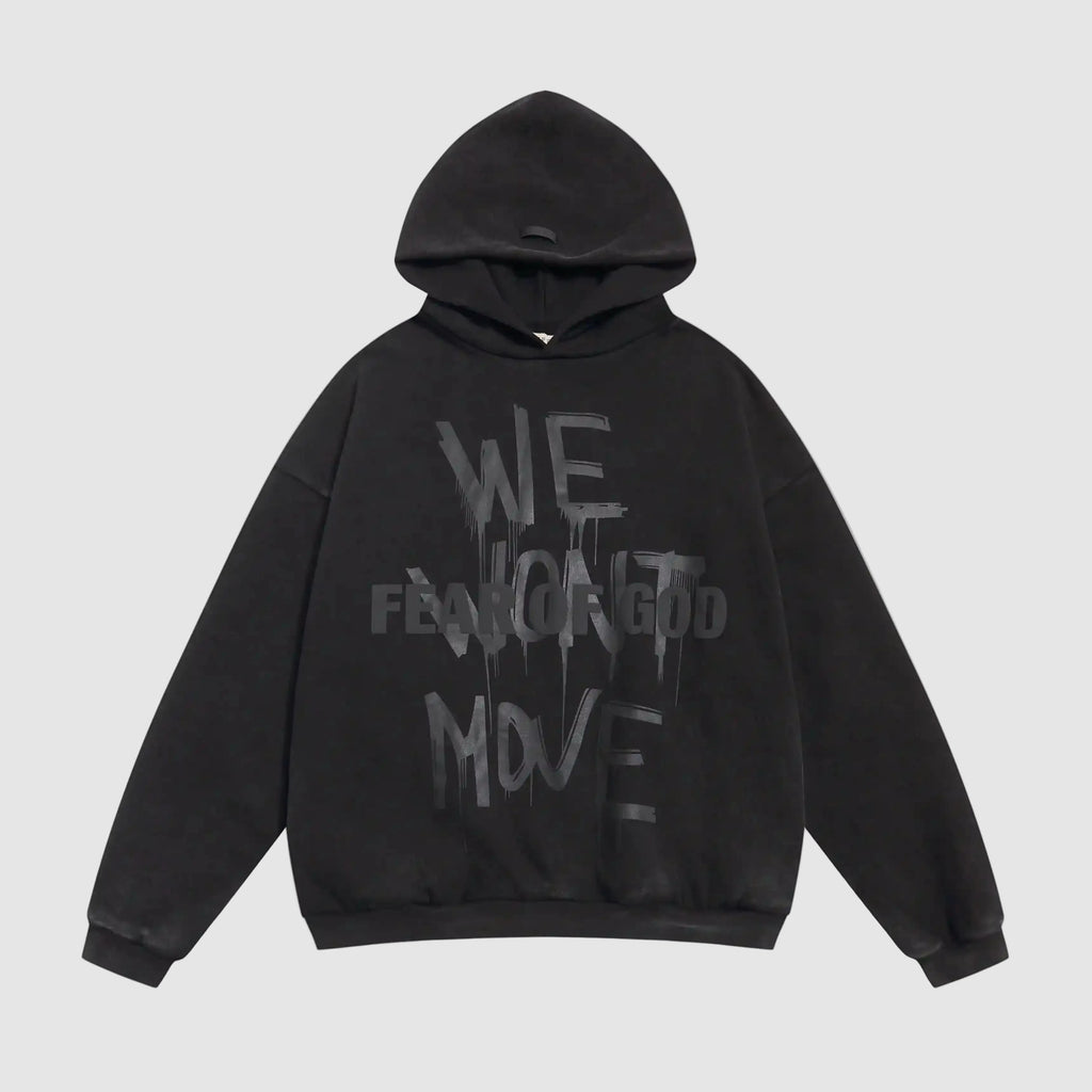 Essentials Fear Of God Black We Wont Move Hoodie