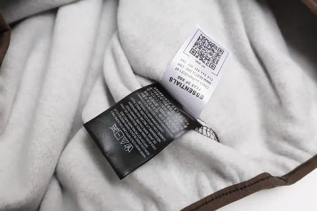 Essentials Fear Of God Essentials Brown Hoodie