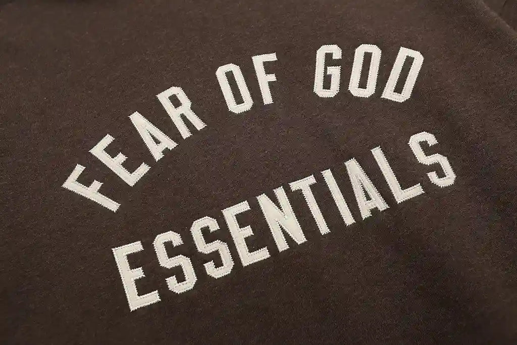 Essentials Fear Of God Essentials Brown Hoodies