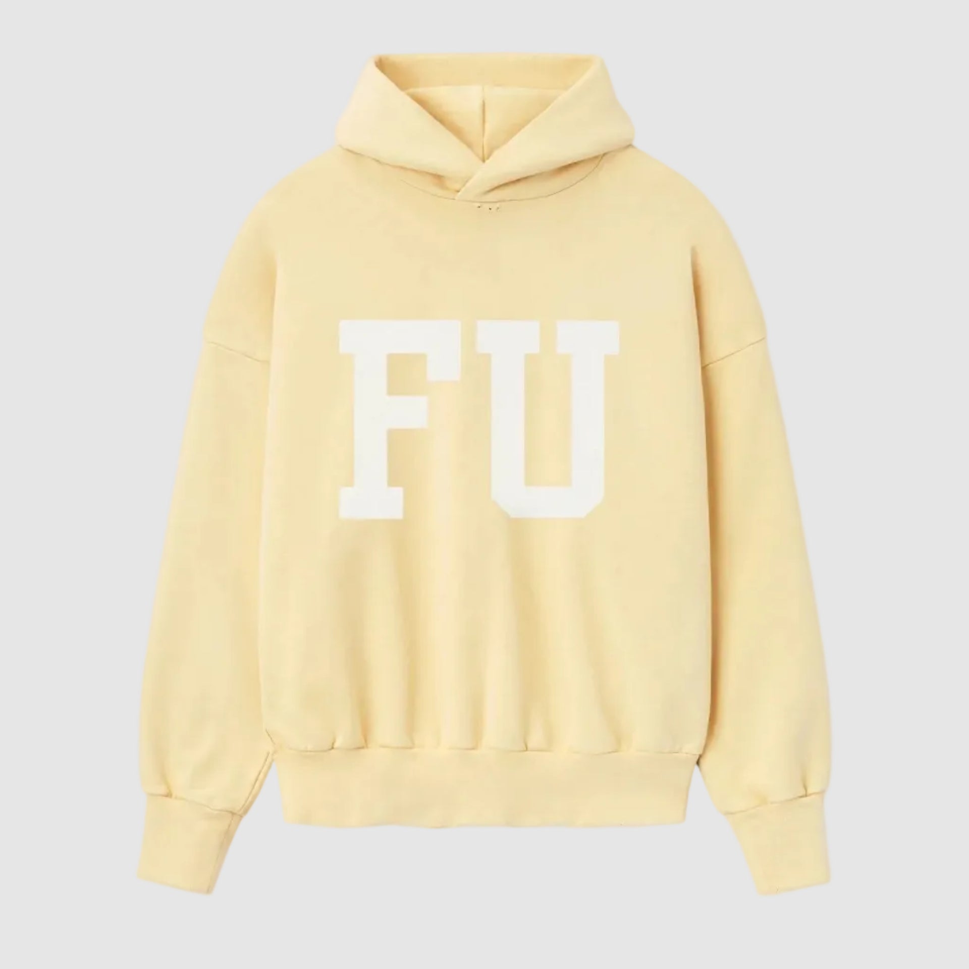 Essentials Fear Of God Garden Yellow FU Hoodie