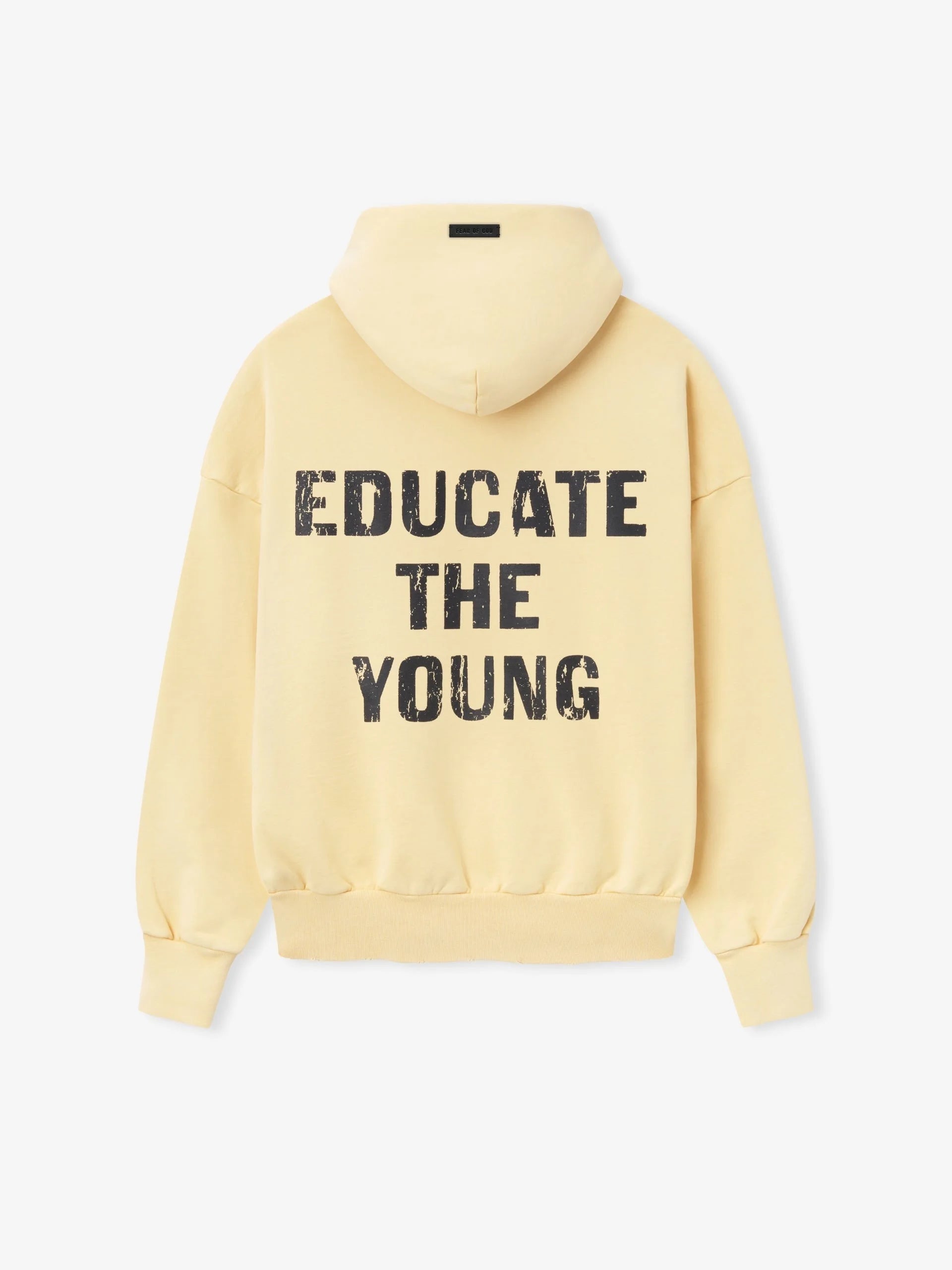 Essentials Fear Of God Garden Yellow FU Hoodies