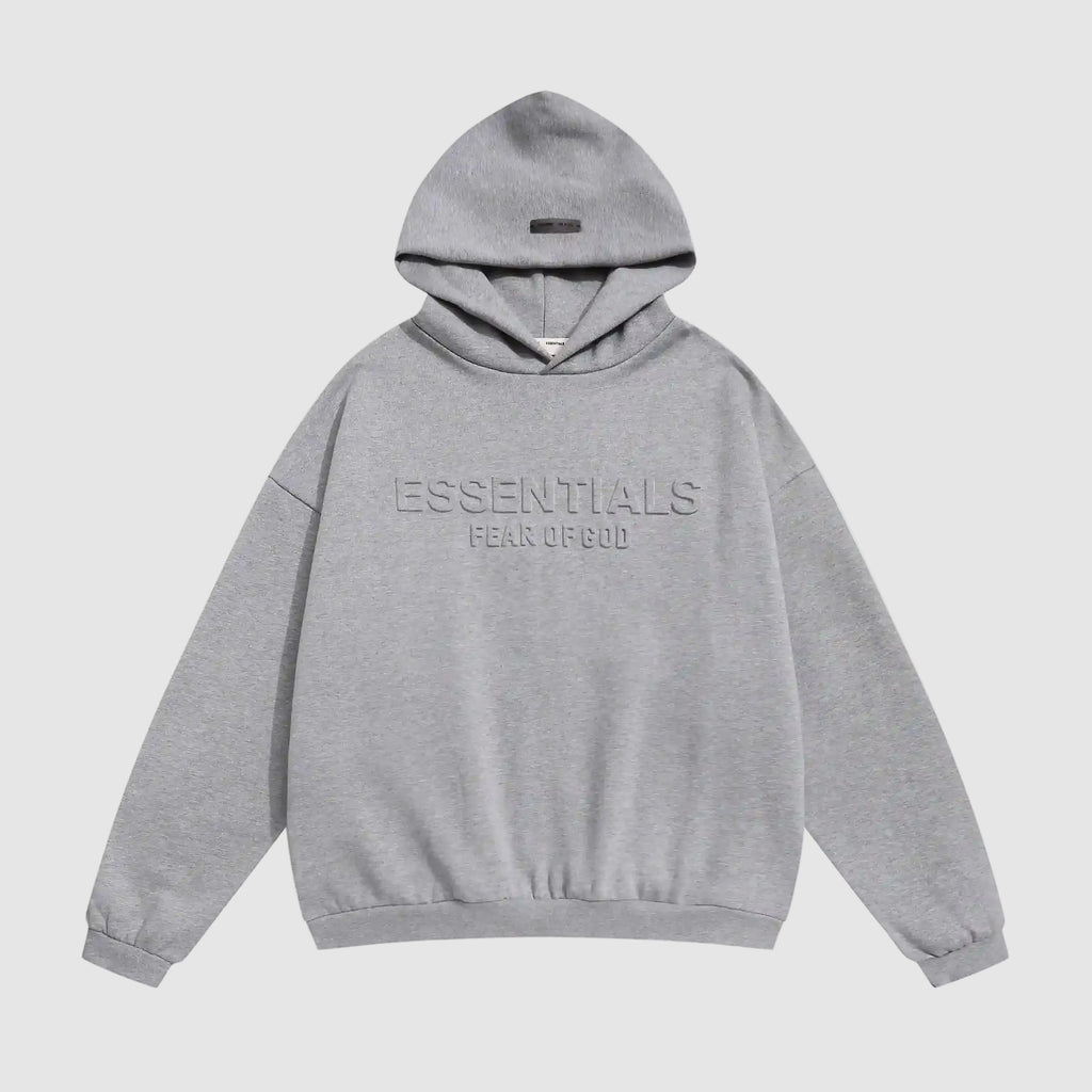Essentials Fear Of God Gray Hoodie