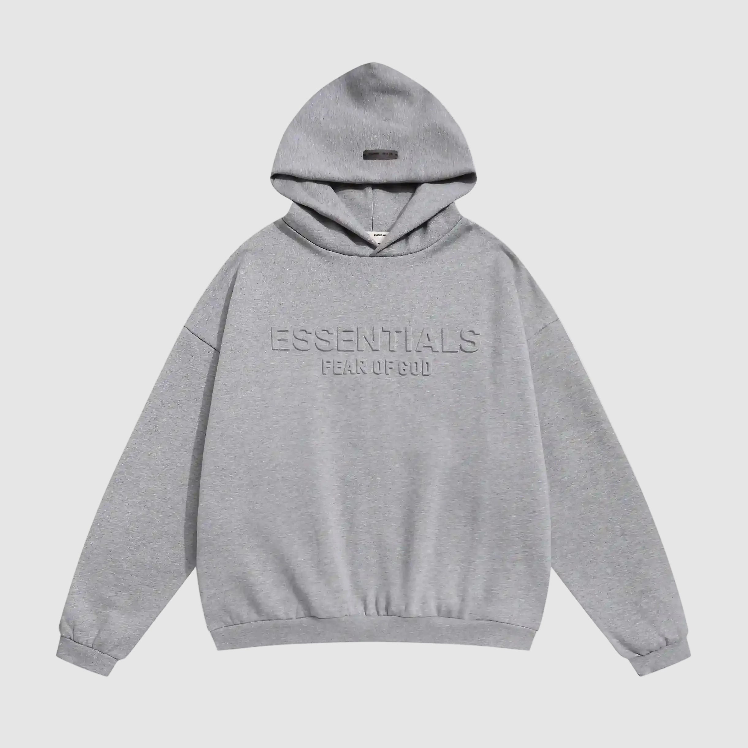 Essentials Fear Of God Gray Hoodie