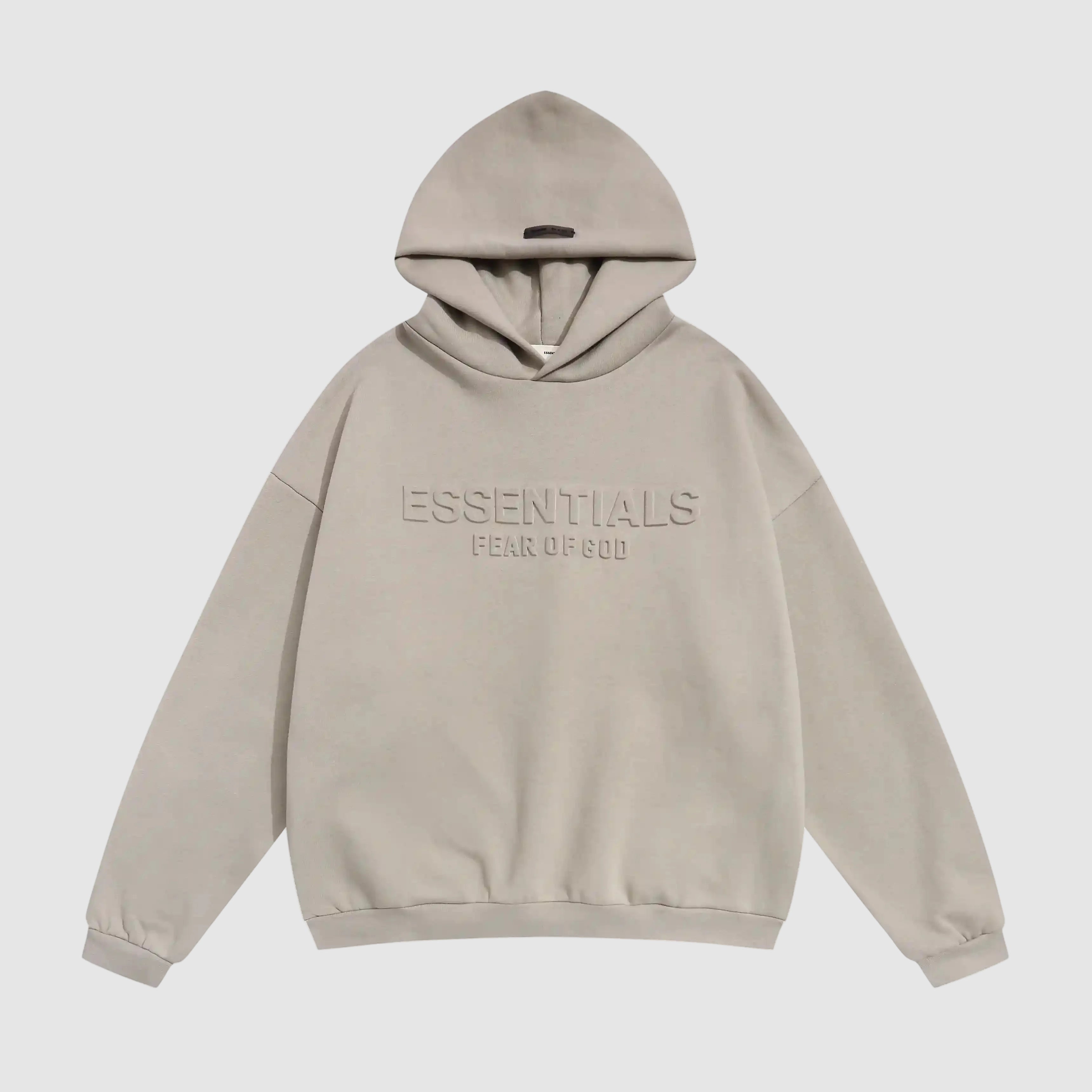 Essentials Fear Of God Heathered Gray Hoodie