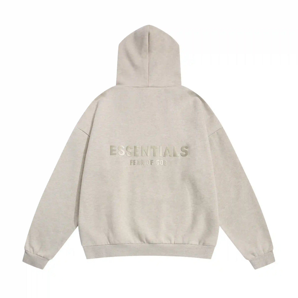 Essentials Fear Of God Light Heathered Oatmeal Hoodies
